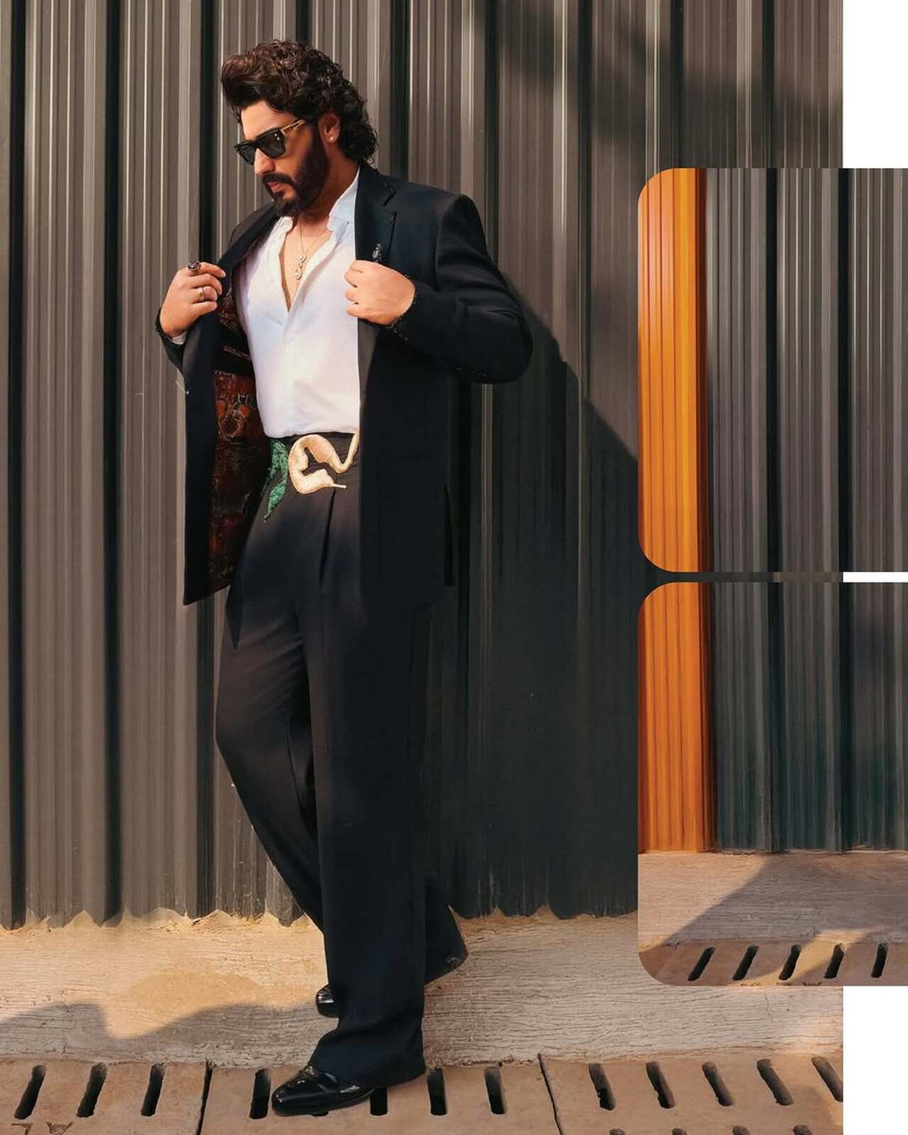 The pants boast of stunning embroidery work and the actor elevated the look with the right kind of accessories