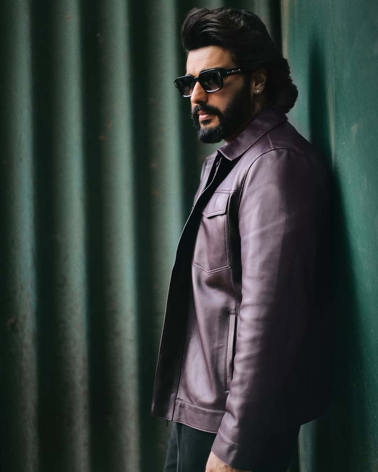 Arjun looked stylish in a GARRET suede field jacket — sporty yet luxe and the STEPHEN button-up, a refined take on leather