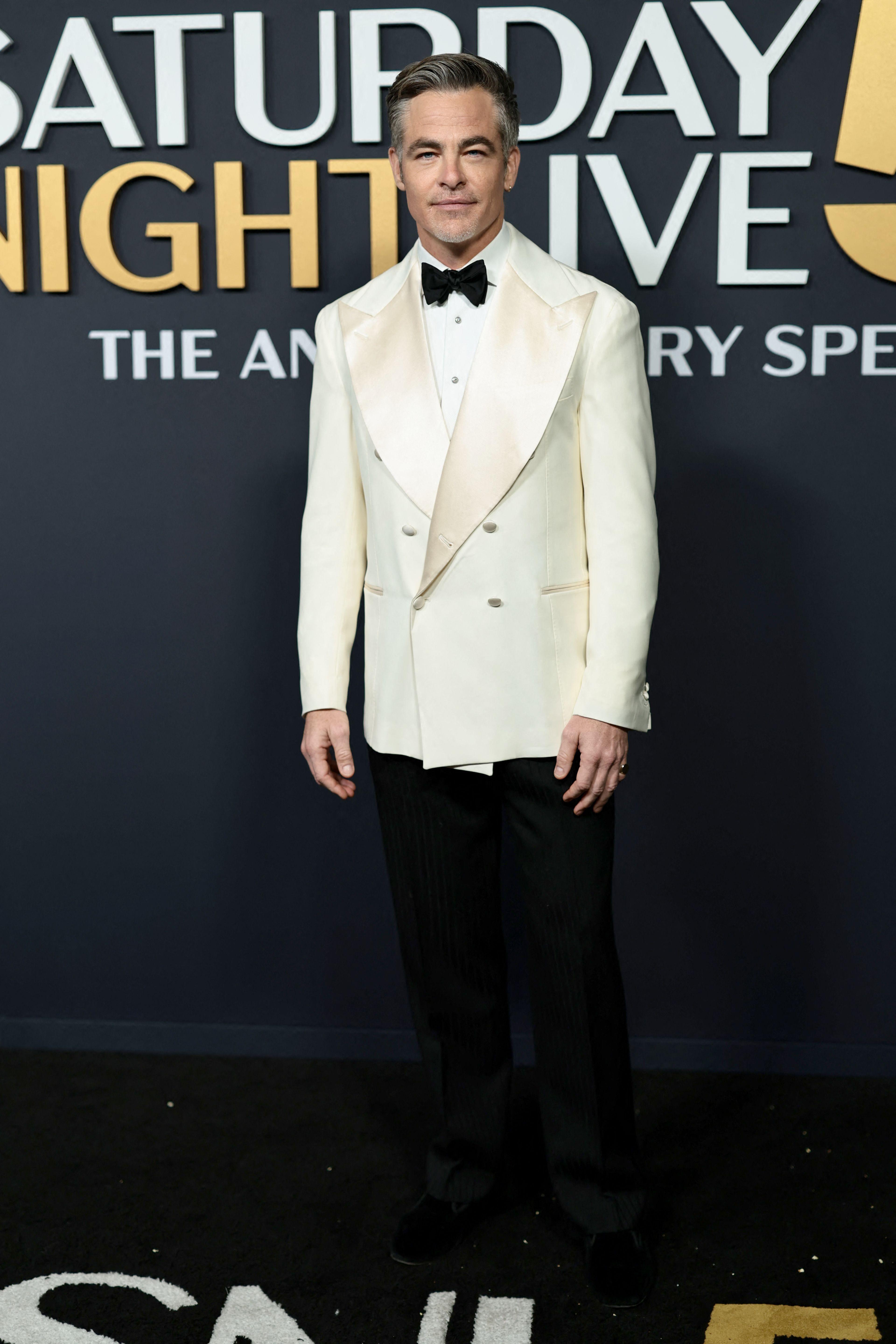 Actor Chris Pine at Saturday Night Live 50th anniversary celebration
