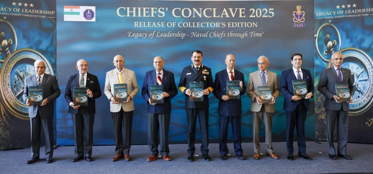 “Indian Navy will safeguard India’s maritime interests”: CNS at Chiefs’ Conclave