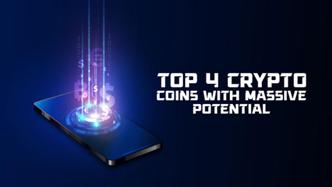 4 Top Crypto Coins with High Growth Potential – Get In Before Prices Explode!