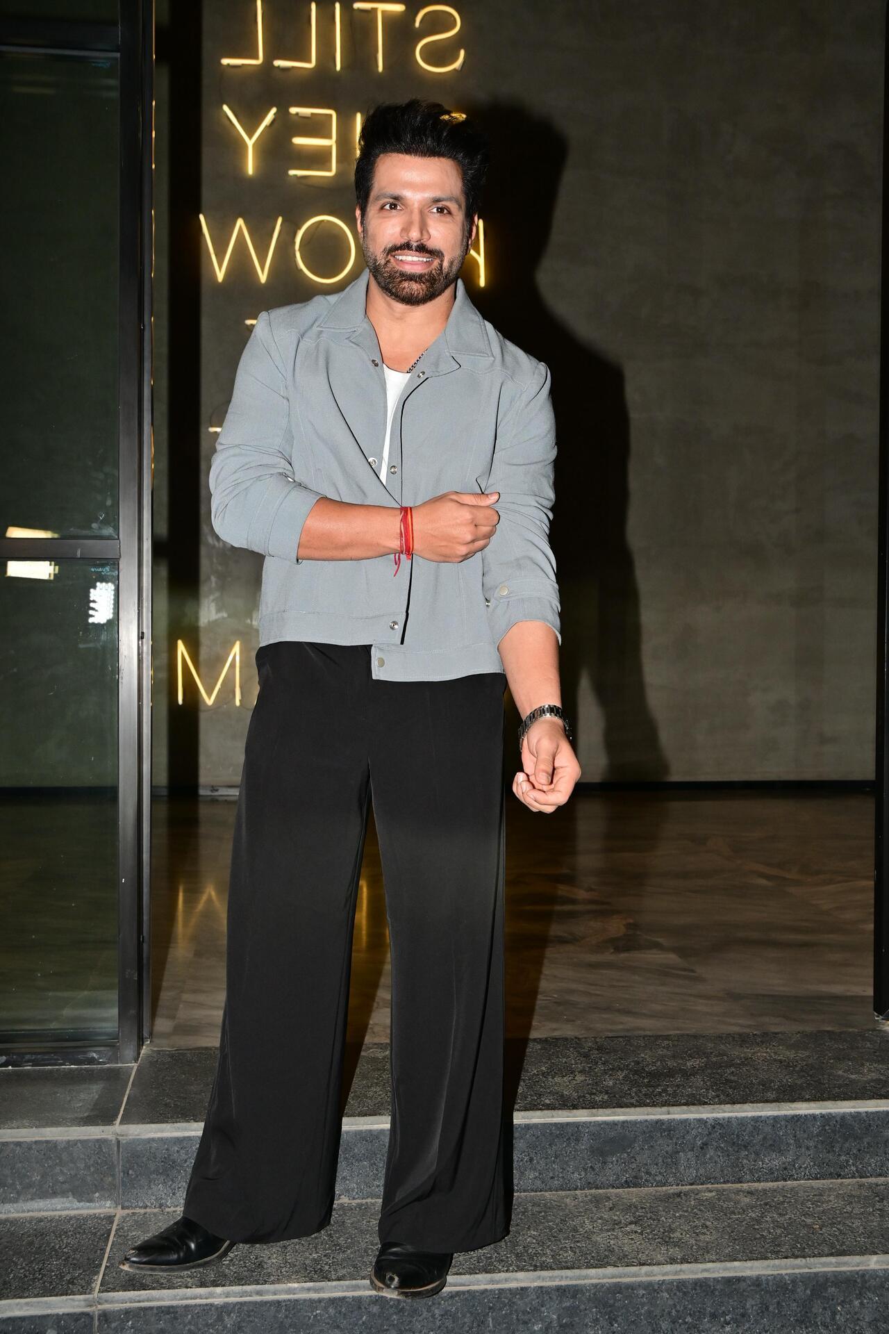 Actor Ritwik Dhanjani brough grey magic to the screening of the series
