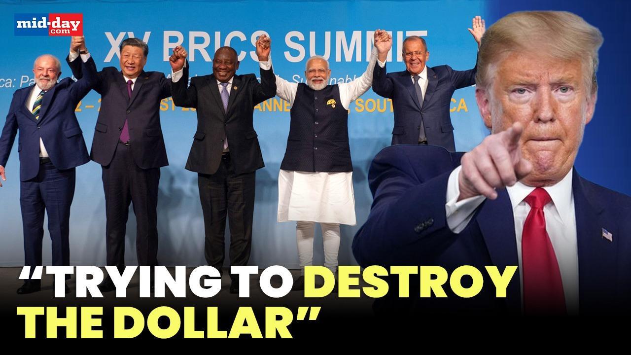 US President Donald Trump threatens BRICS Countries with 150% tariffs
