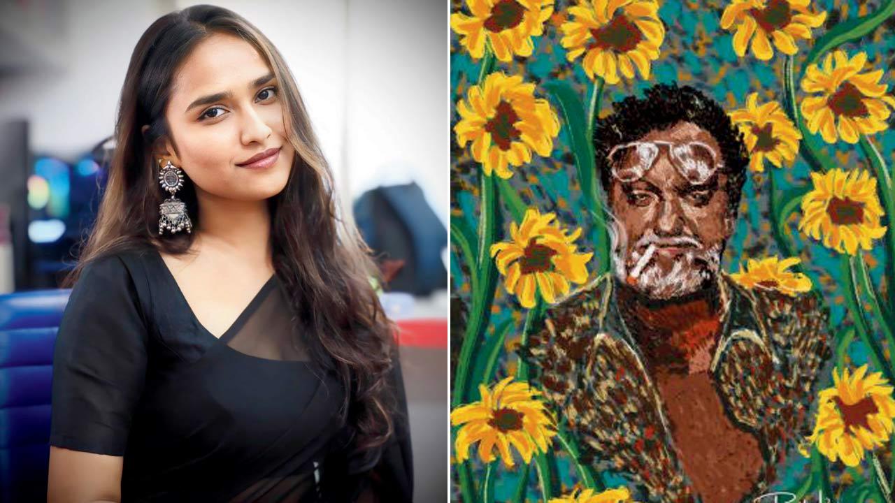 The artwork by (left) Prajakta Kedare