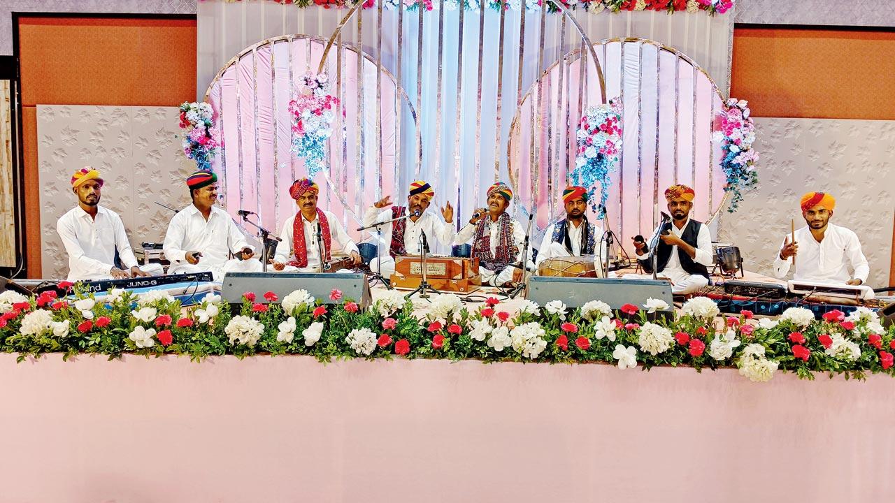 The group during a folk performance at Silvassa in 2024