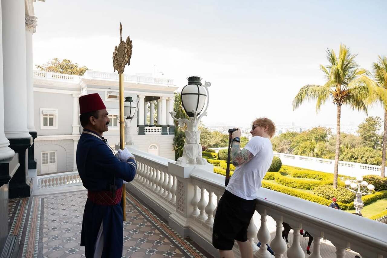 Unlike his contemporaries, Ed's photo dump was filled with unique frames, a proof of his wholesome experience in India.
