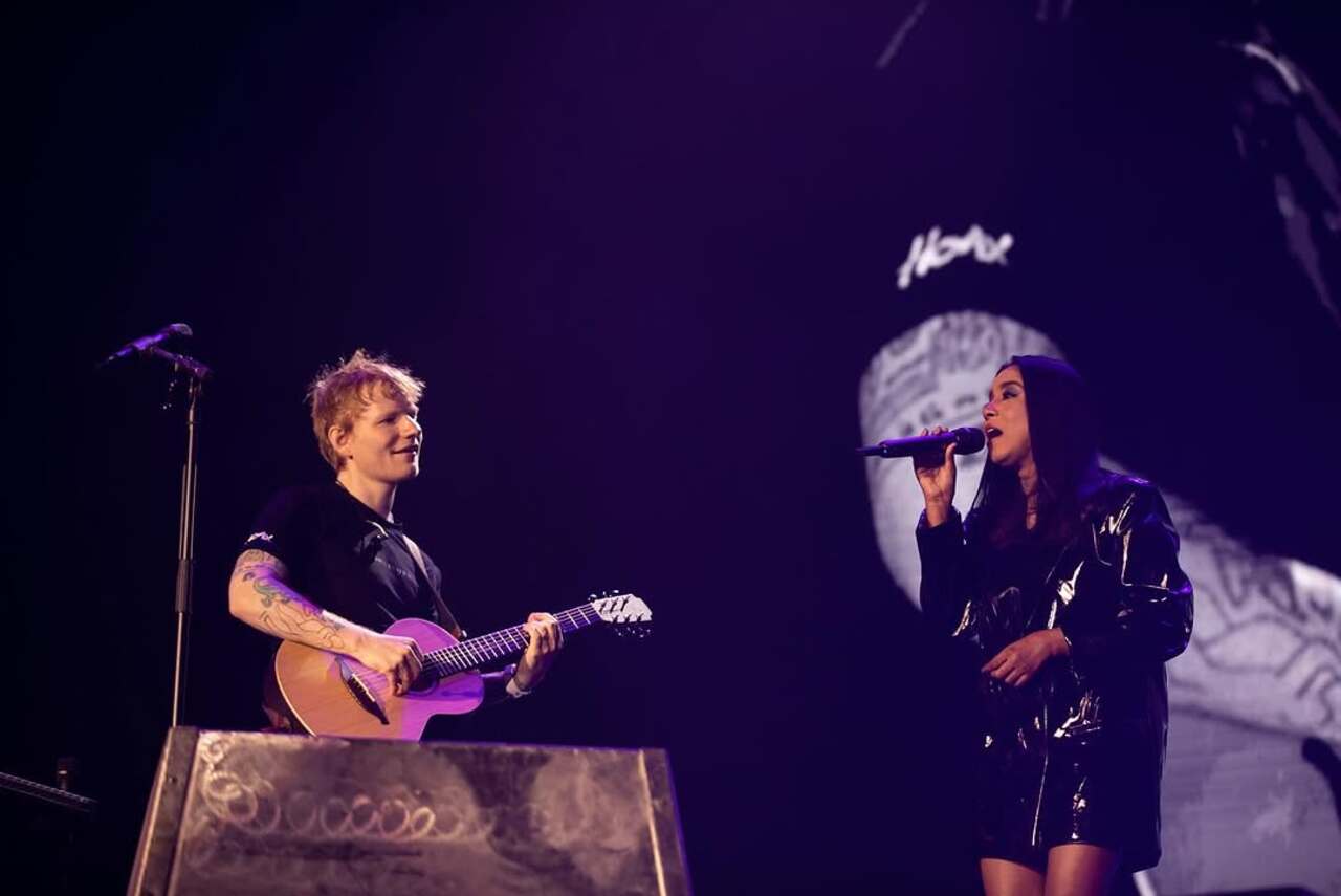 Ed Sheeran delivered a mesmerizing performance in Bengaluru. He was joined by Shilpa Rao during the concert, marking an iconic collaboration as they sang a Telugu song 'Chuttamalle' on the stage.