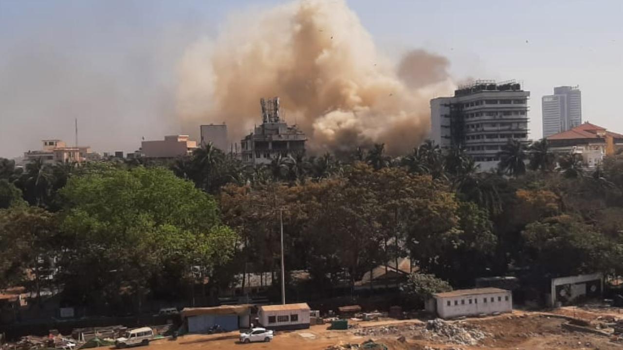 The official said that the blaze was classified as a level one (minor fire)