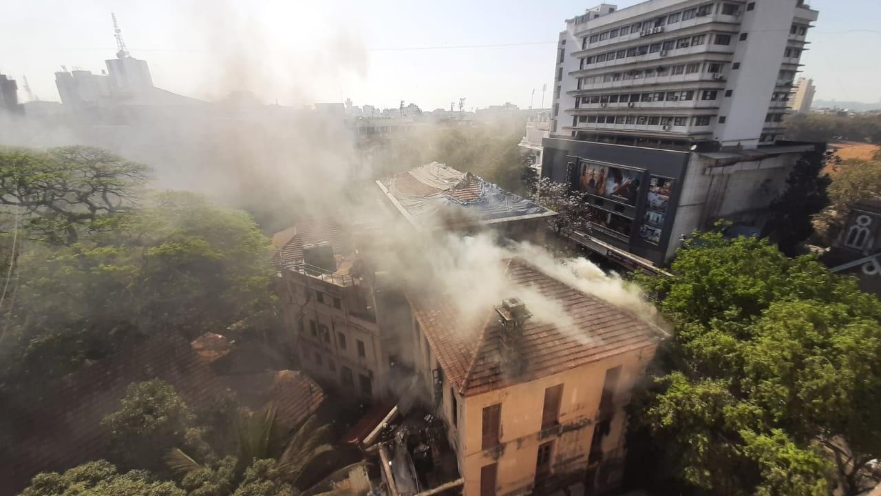 Following the information regarding the fire, the civic and the Mumbai Fire Brigade officials rushed to the spot and launched a fire-fighting operation