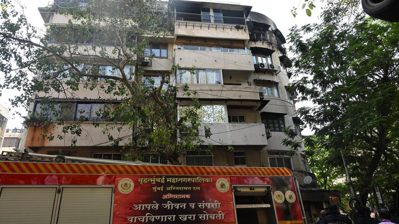 The fire was extinguished at 2.21 pm, the officials said