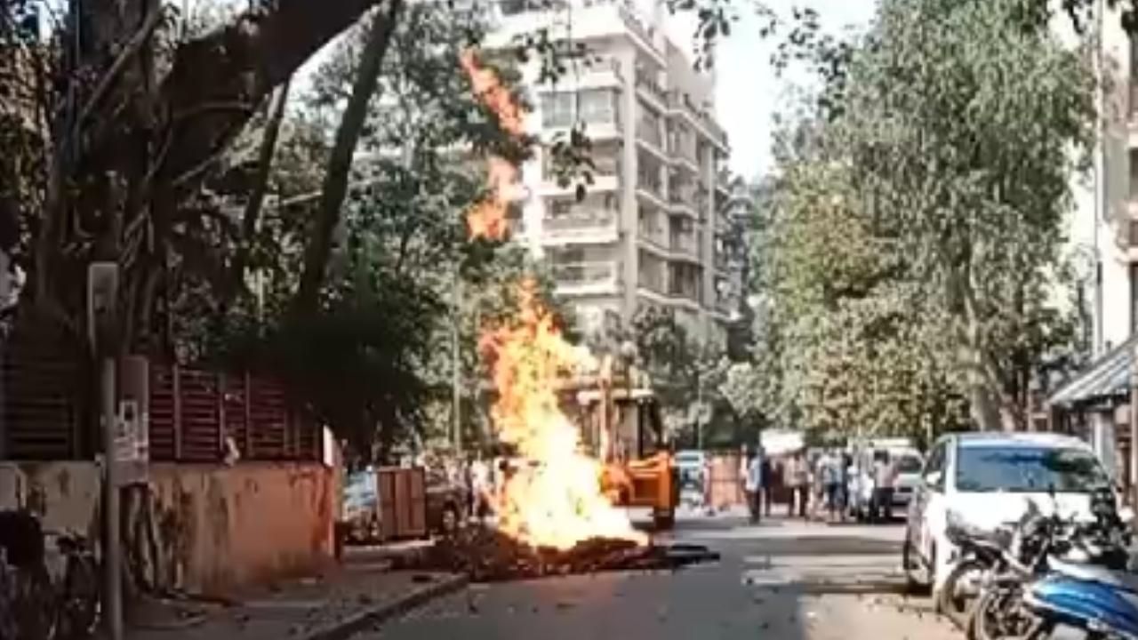 Firefighters worked efficiently to ensure the safety of the residents in the area, sources said
