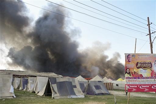The fire caused significant damage to 20-22 tents, but no lives were lost, and no injuries were reported, according to officials. DIG Vaibhav Krishna reassured the public, stating that the fire was 