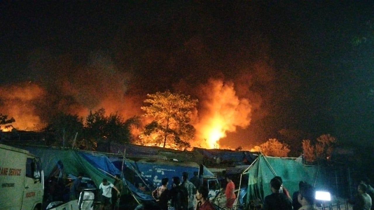 Major fire breaks out near Film City in Goregaon, no injuries reported