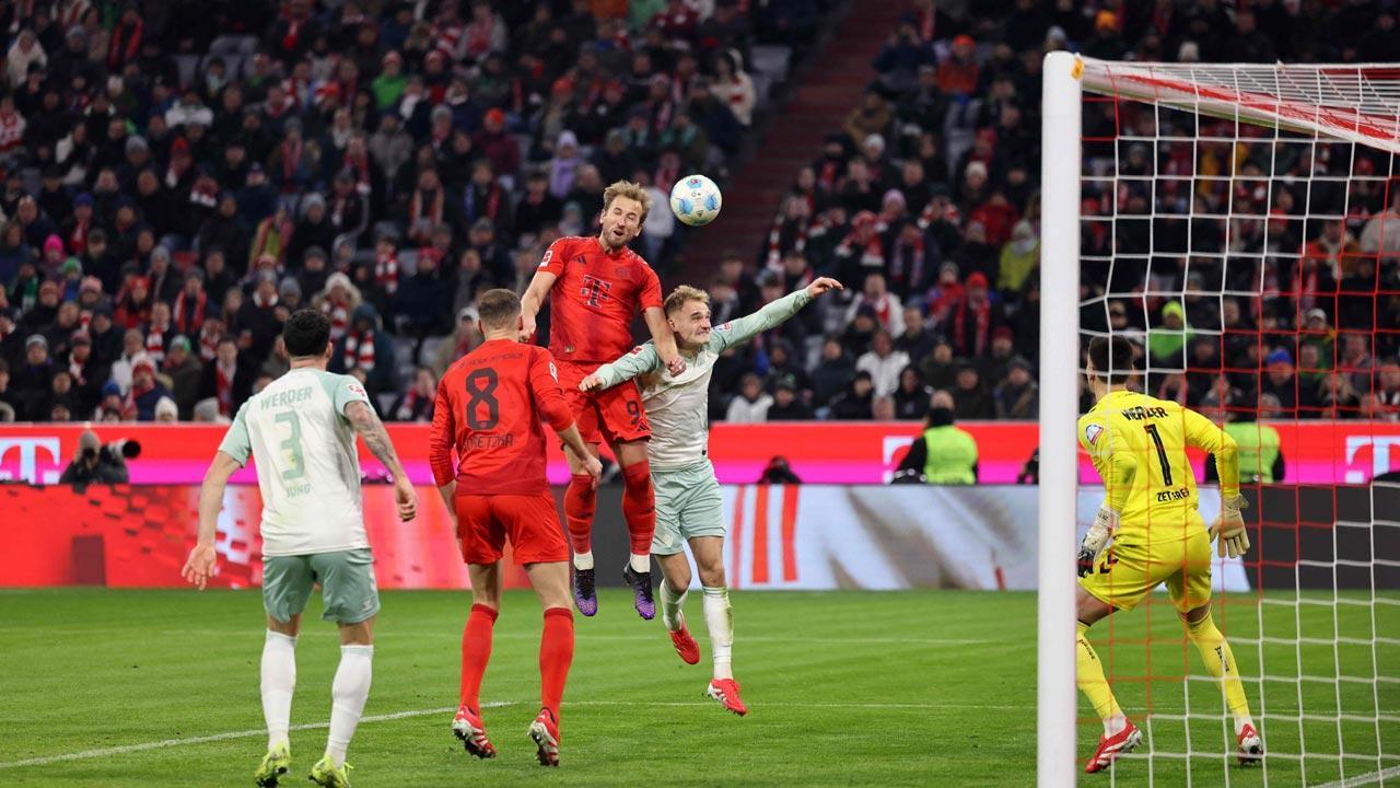 'Improving' Harry Kane hits brace as Bayern beat Bremen to move nine clear