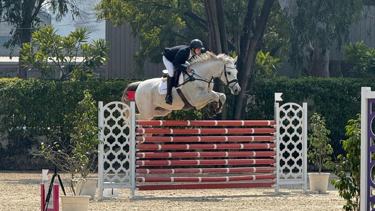 Tejas Dhingra Retains National Championship Title at NEC Show Jumping 2024-25