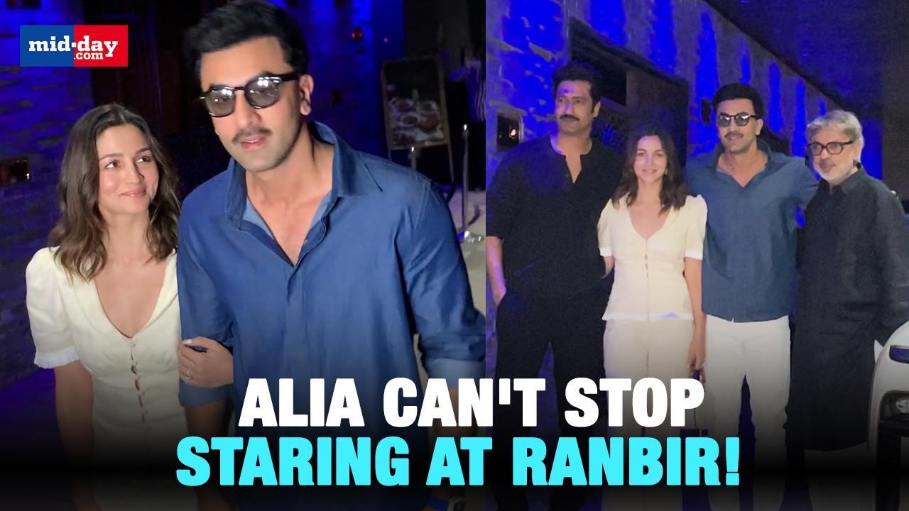 Alia, Ranbir & Vicky Celebrate Sanjay Leela Bhansali's Birthday On Shoot Break