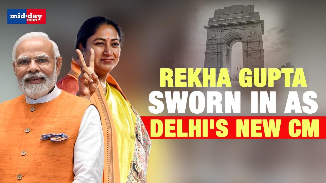 Rekha Gupta Takes Oath as Delhi CM - Watch video