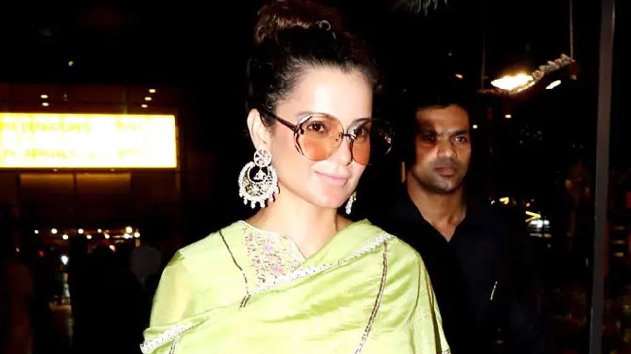 Actress-Politician Kangana Ranaut spotted at Chennai Airport