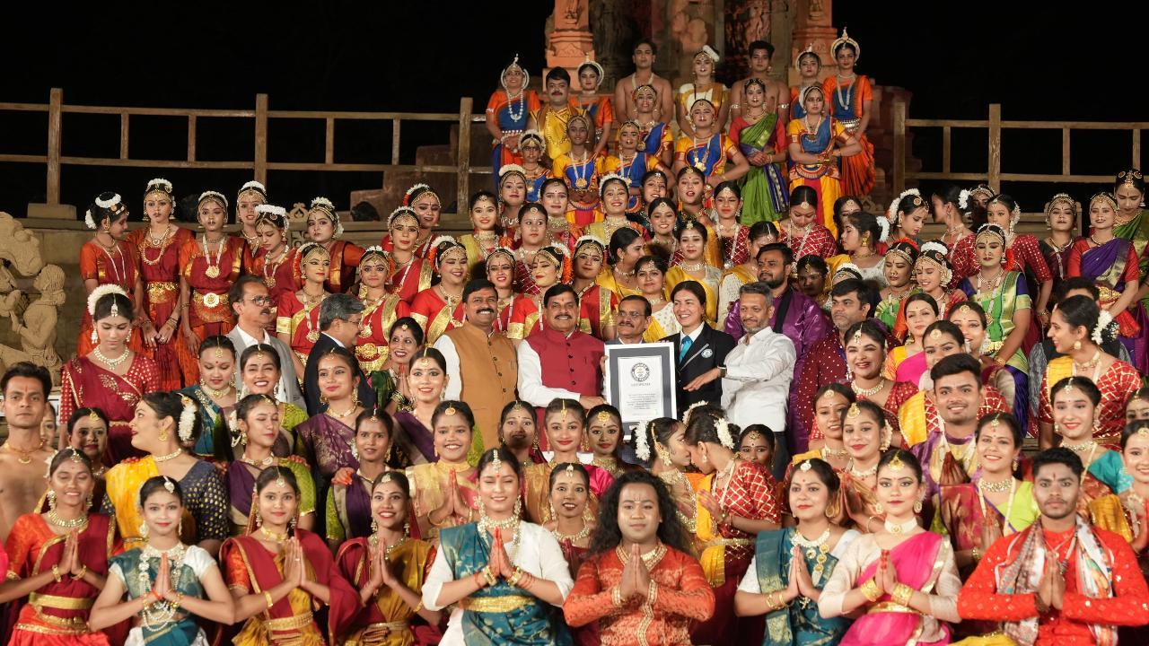 Classical dance marathon at Khajuraho Dance Festival creates Guinness Record