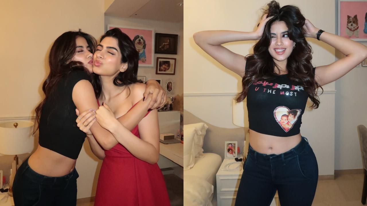 'My Khushu is bringing romcoms back': Janhvi Kapoor kisses younger sister after watching Loveyapa