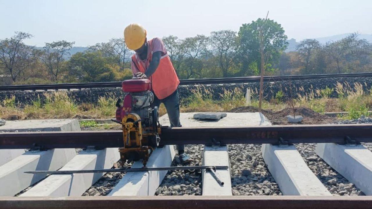The existing old line caters to goods and a few long-distance passenger trains, while the new double-line corridor will enable local trains to run between Mumbai to Karjat via Panvel