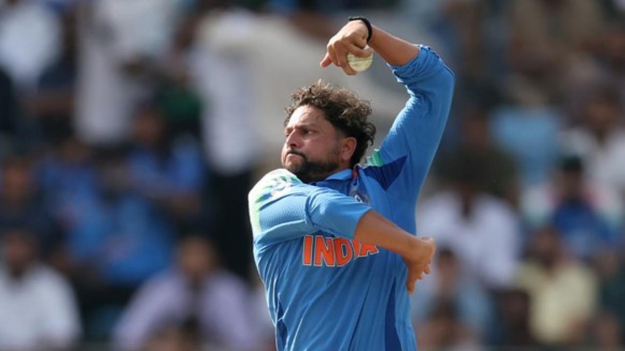 Team India's spin wizard Kuldeep Yadav was successful in claiming three wickets. In his spell of nine overs, he conceded 40 runs