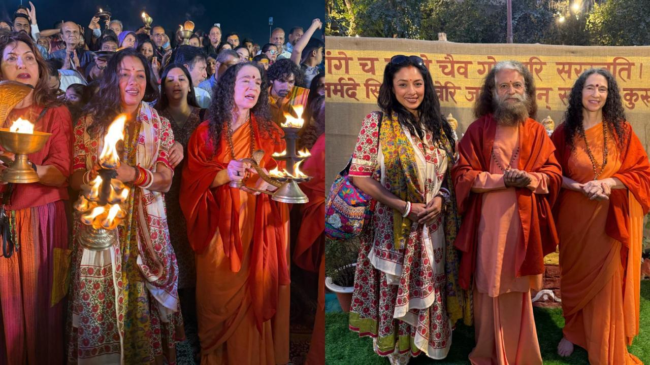 Maha Kumbh 2025: Anupamaa actress Rupali Ganguly attends Sangam Aarti, see pics