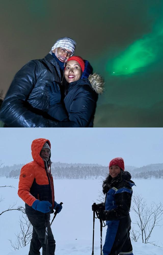 Milind Soman and Ankita Konwar’s trip to watch the aurora