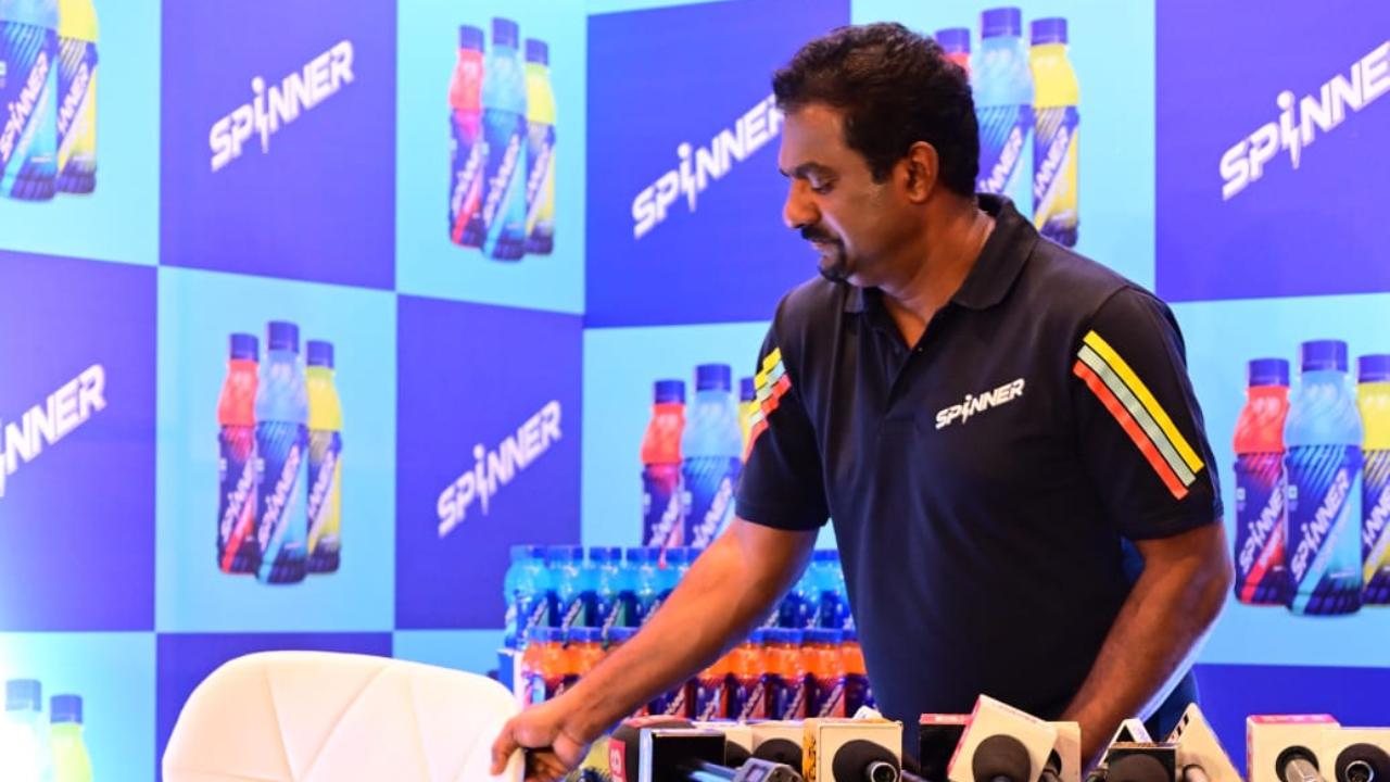 Former Sri Lankan spinner Muttiah Muralitharan made a guest appearance at the launch event of the 