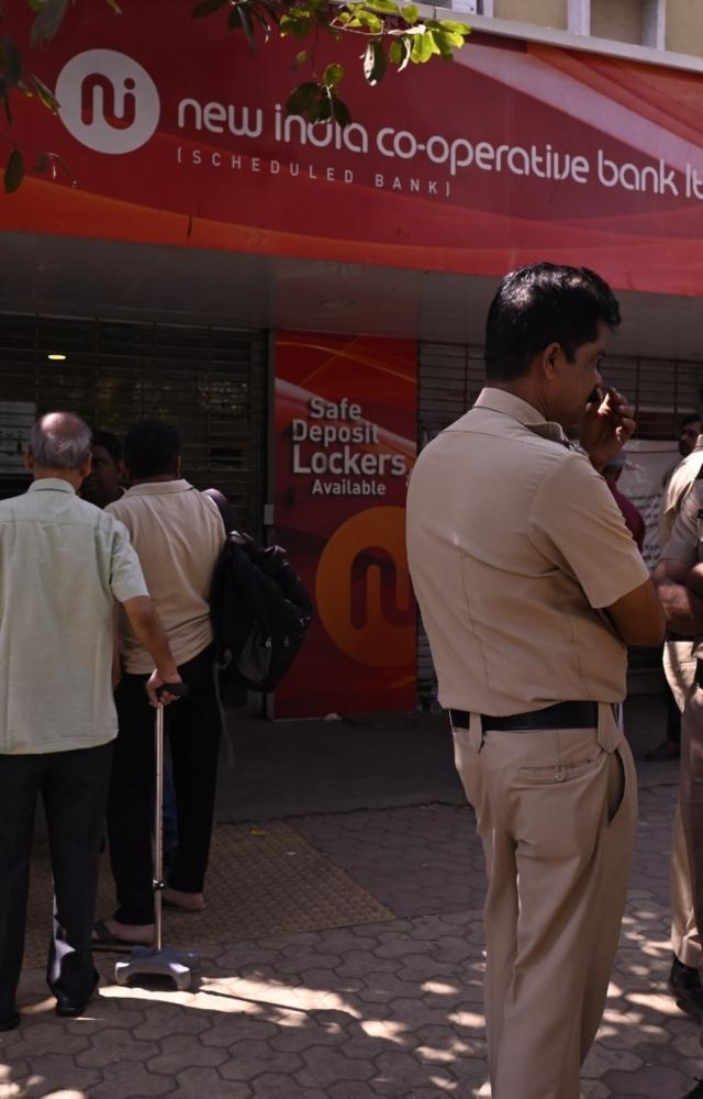 Account holders visit New India Co-op bank 