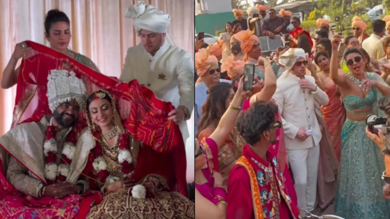 Watch: Nick Jonas performs desi duties at brother-in-law Siddharth Chopra's wedding