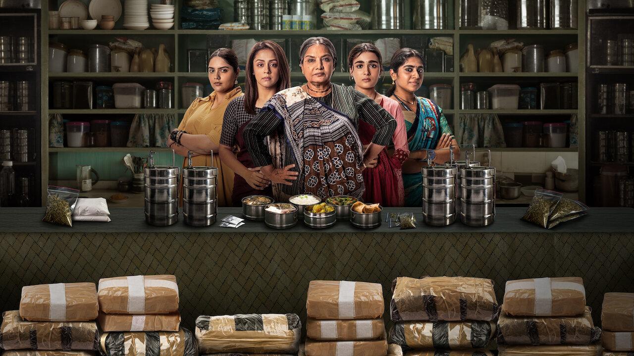 Dabba Cartel (February 28, Netflix)
When an investigation into a pharma company hits close to home, five women launch a tiffin service with a secret ingredient. The series stars Shabana Azmi, Gajraj Rao, Jyotika, Nimisha Sajayan, Shalini Pandey and others. 