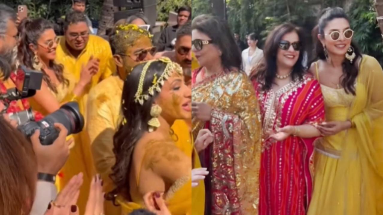 Watch! Priyanka Chopra dances to Shah Rukh Khan’s songs at brother Siddharth's haldi ceremony with Neelam Upadhyaya