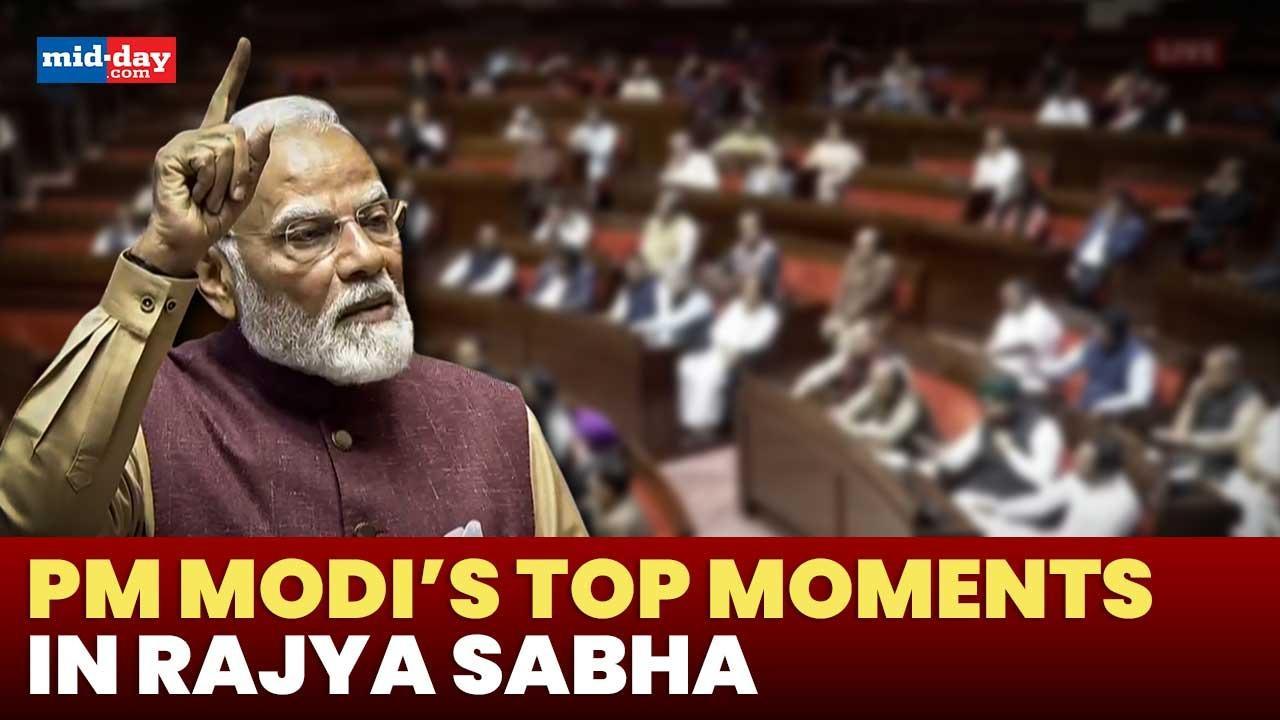 Rajya Sabha: Watch PM Modi’s top 10 moments from Rajya Sabha speech