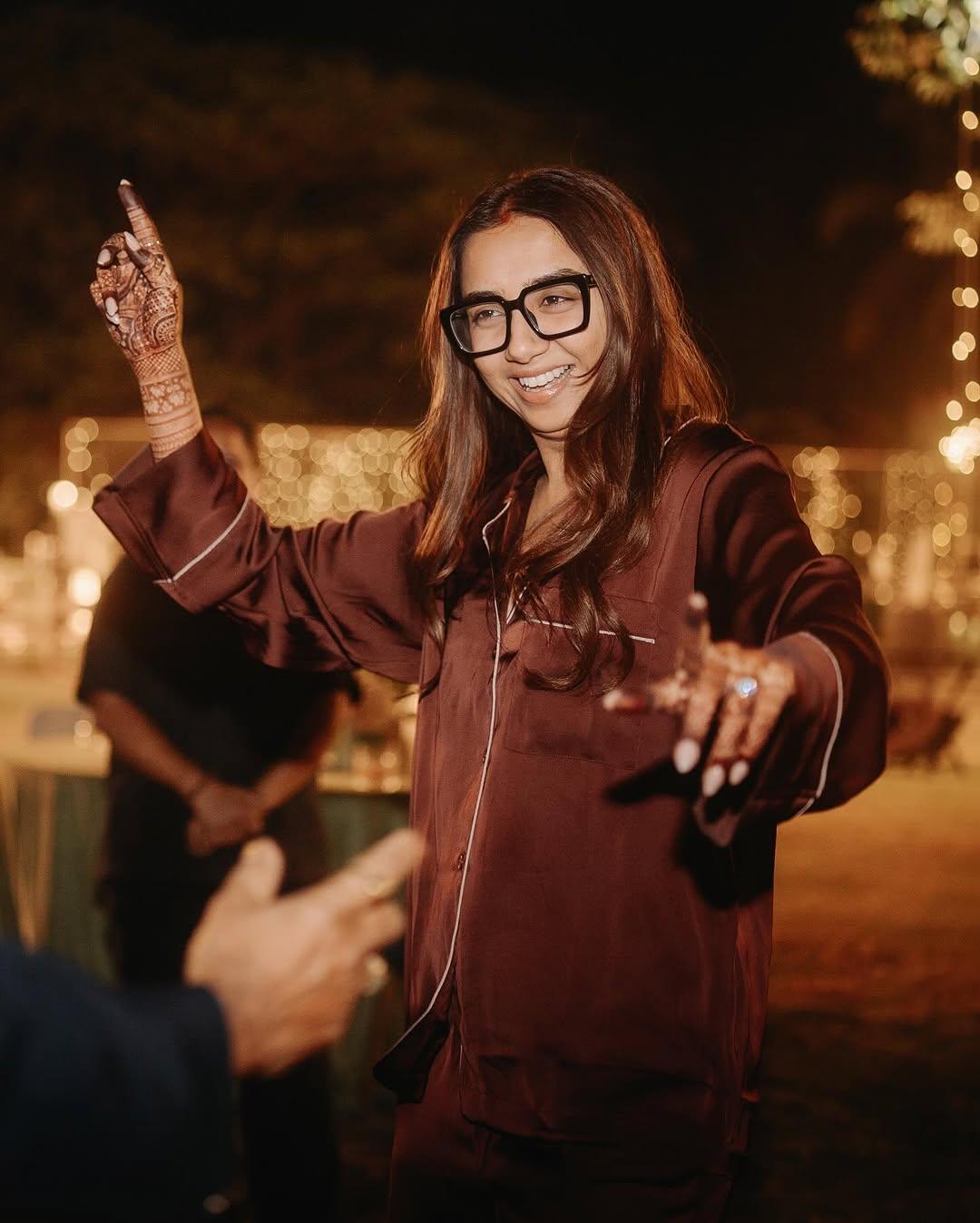 Prajakta dances in her pajamas at her after-party