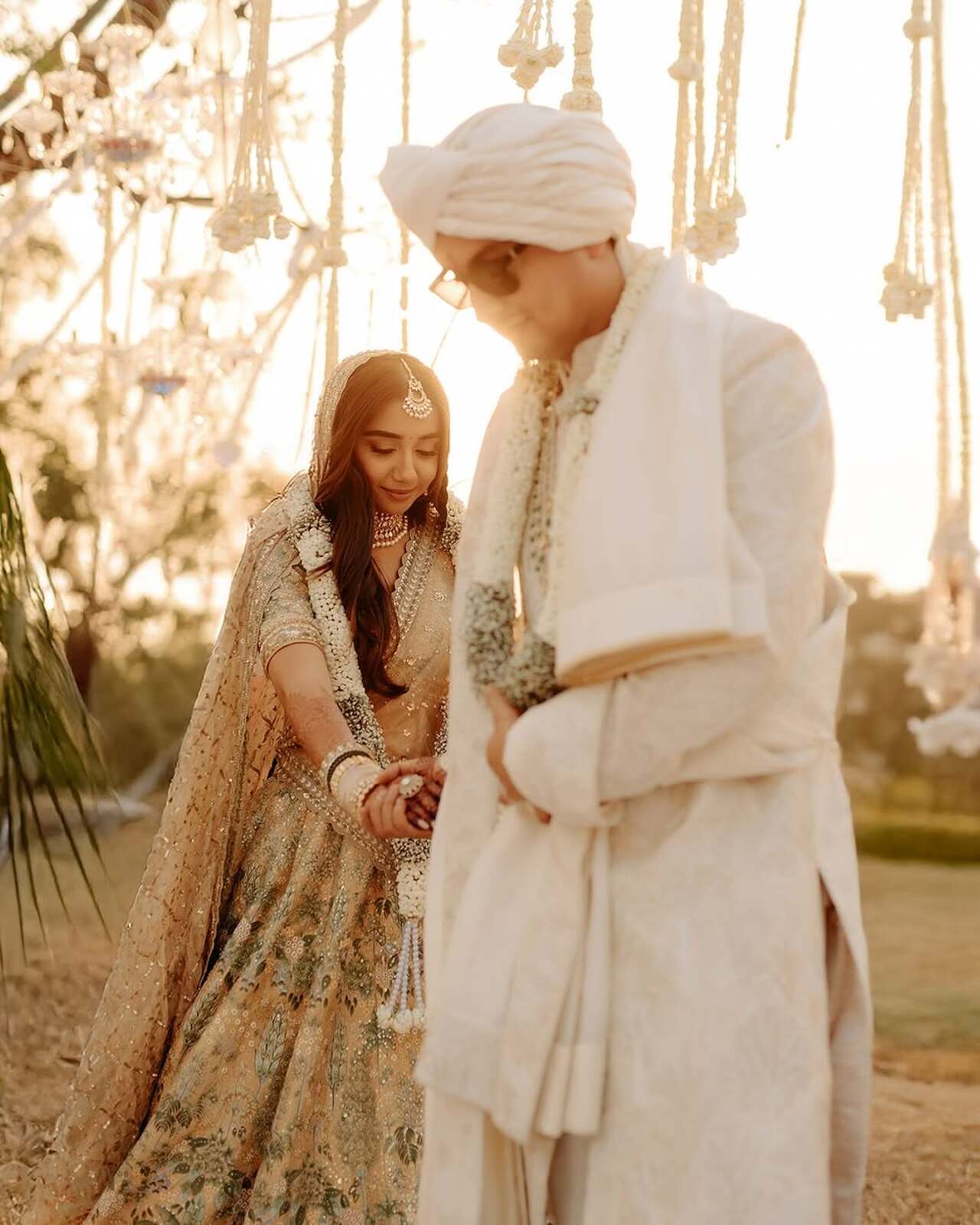 Popular YouTuber Prajakta Koli tied the knot with her longtime boyfriend Vrishank Khanal after 13 years of being together. 