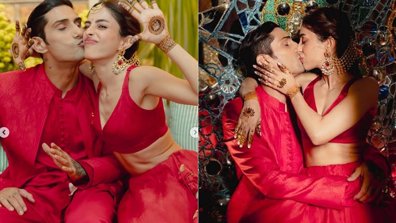 Prateik Babbar's bride Priya Banerjee flaunts her minimalist mehendi for their wedding, check out
