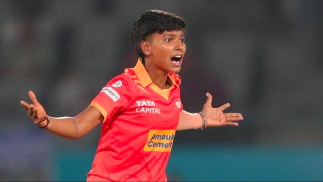 Completing her quota of four overs, Priya Mishra claimed three wickets by conceding 25 runs