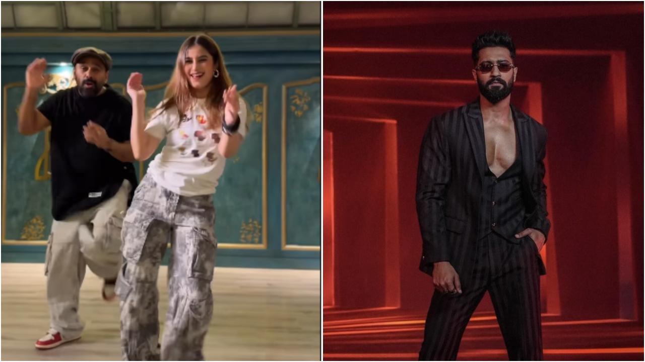 Vicky Kaushal's ROFL reaction to Rasha Thadani doing Tauba Tauba step