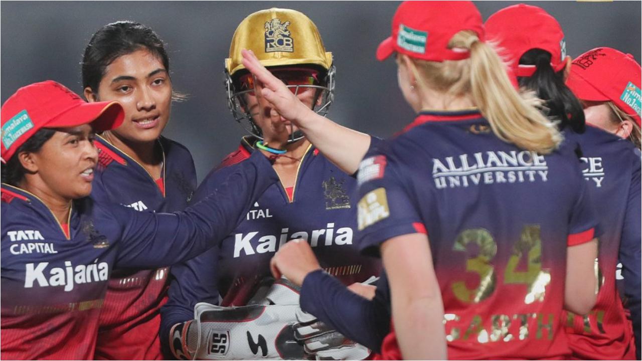 Renuka then struck again in the 11th over, dismissing Annabel Sutherland (19) just as she was starting to find form, hitting Bisht for a six. Earlier, Renuka dismissed opener Shafali Verma for a golden duck in the opening over after Smriti Mandhana opted to bowl