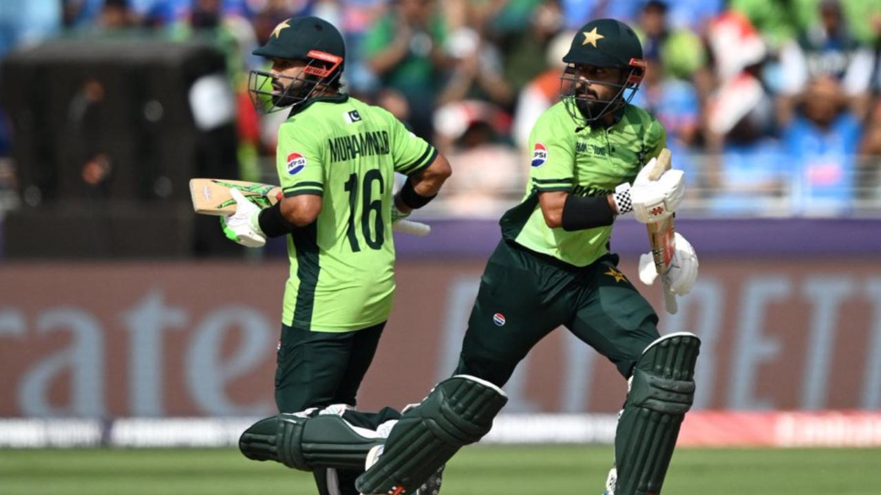 Mohammed Rizwan, Saud Shakeel (Pic: X/@TheRealPCB)