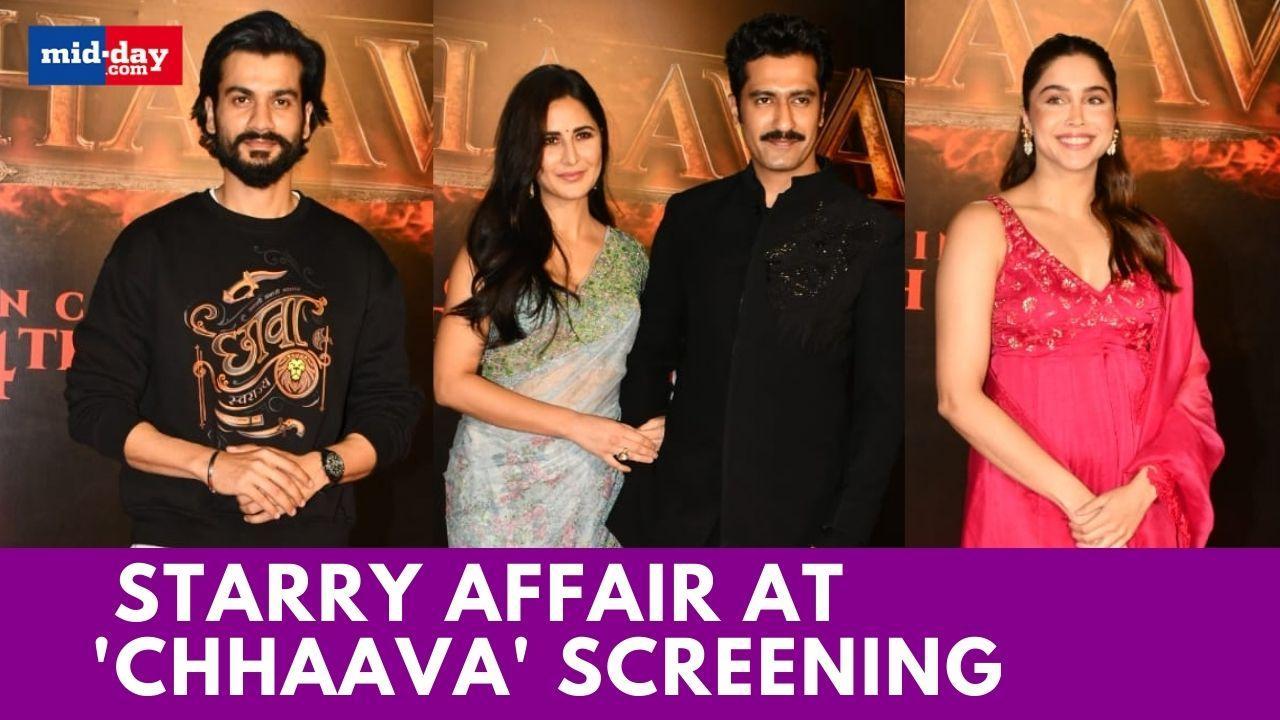 Chhaava Screening: Katrina Kaif and Vicky Kaushal Walk Hand-in-Hand