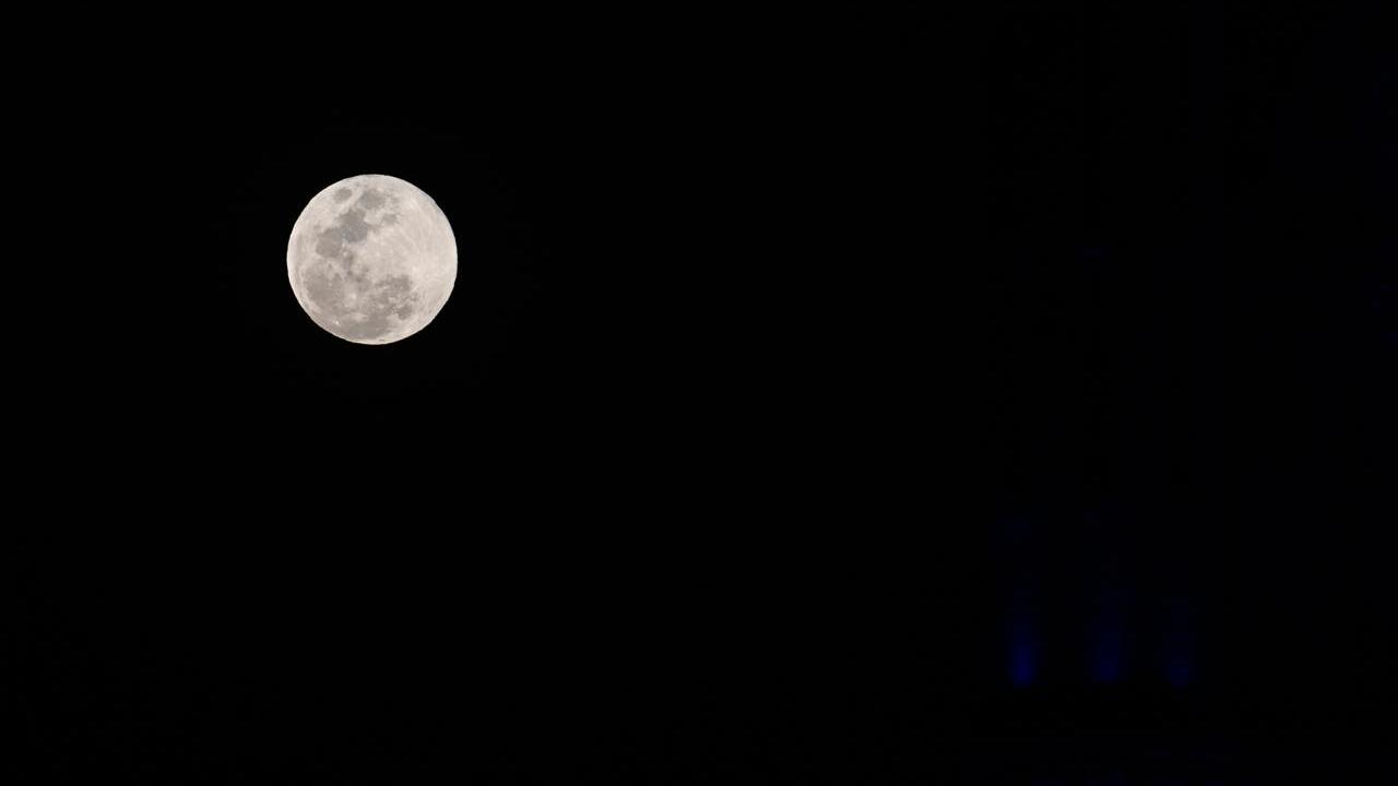 The full moon, also known as the Hunger Moon, is named after the traditionally heavy snowfalls of February, which made hunting and foraging difficult in the northern parts of the world