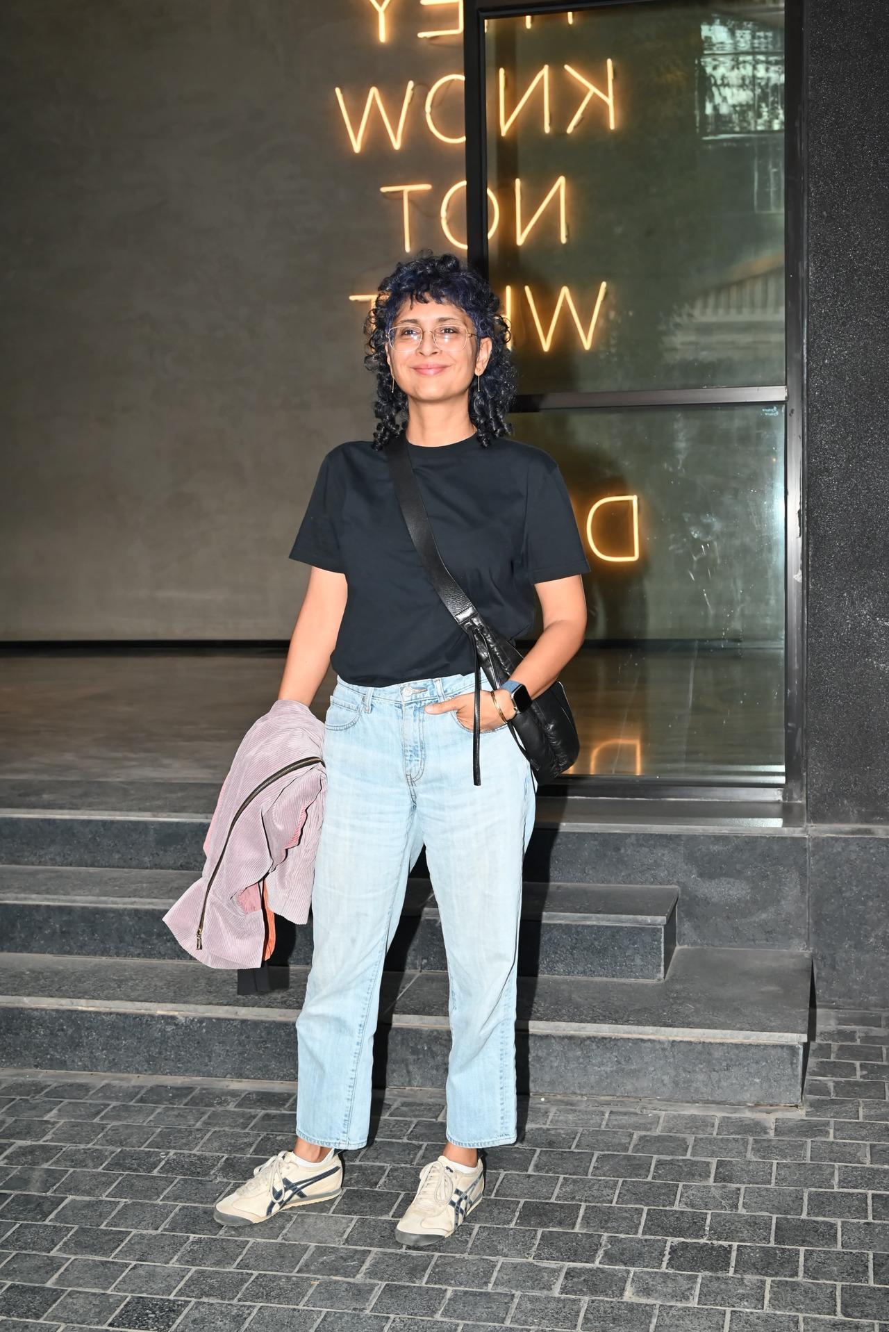 Filmmaker Kiran Rao flaunted her casual avatar at the screening.