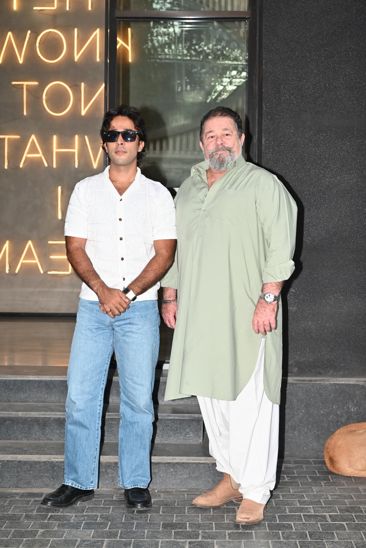 Black Warrant actor Zahan Kapoor was spotted with dad Kunal Kapoor.