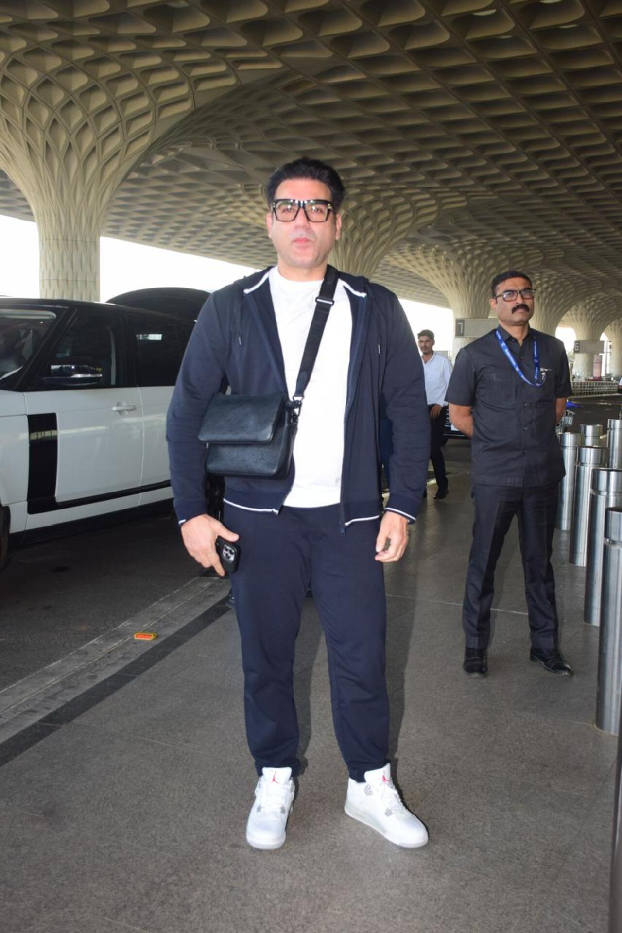 Arbaaz Khan looked dapper in his stylish outfit.
