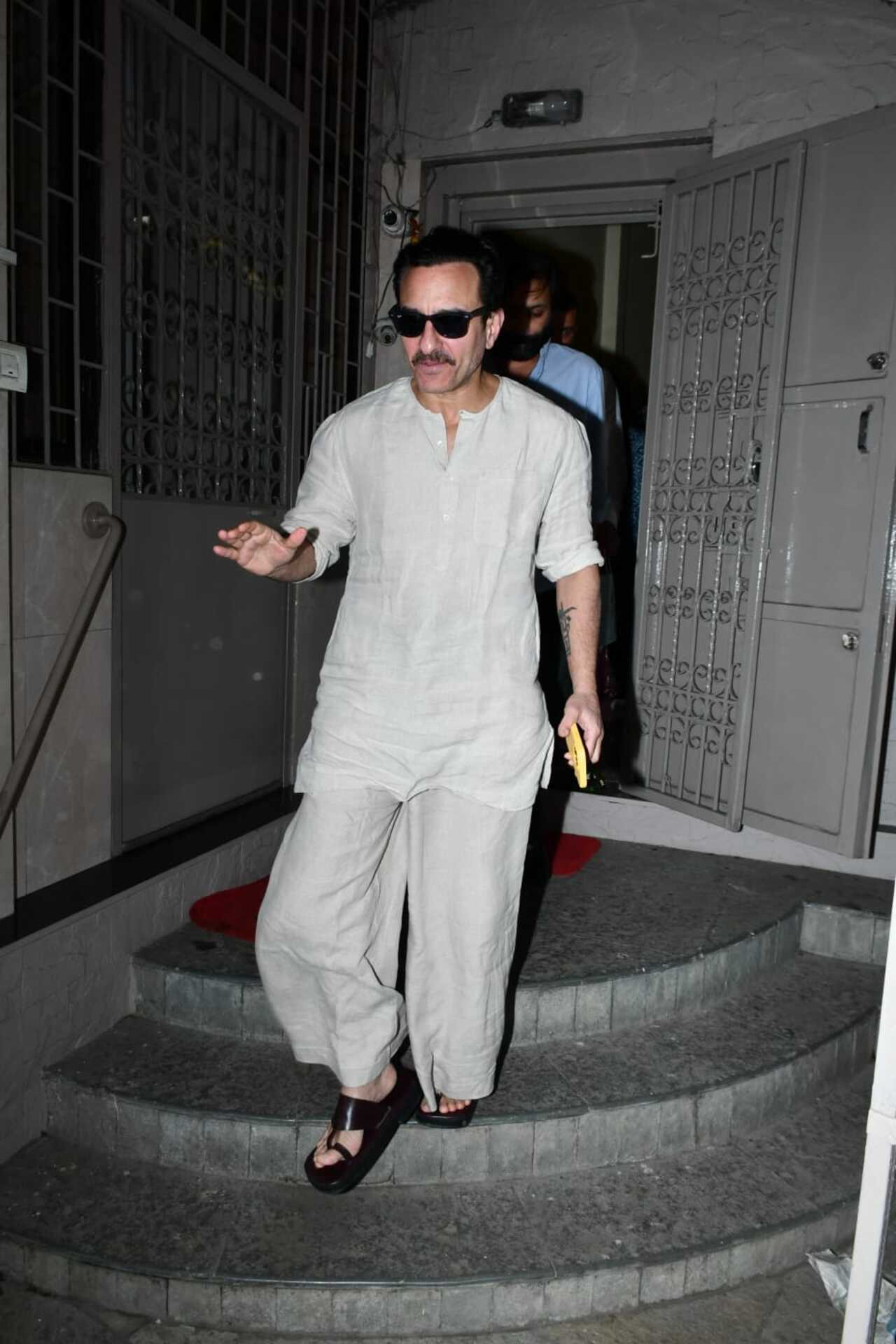 Saif Ali Khan was spotted in the city while he recovers from his stabbing wounds.