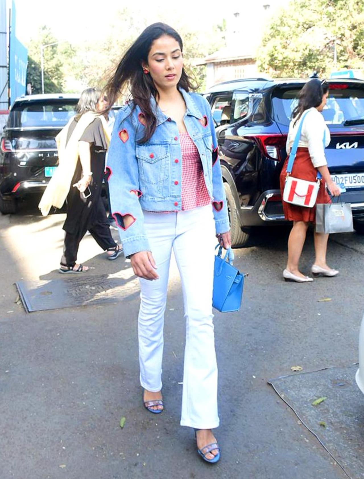 Mira Kapoor was spotted out and about in the city.