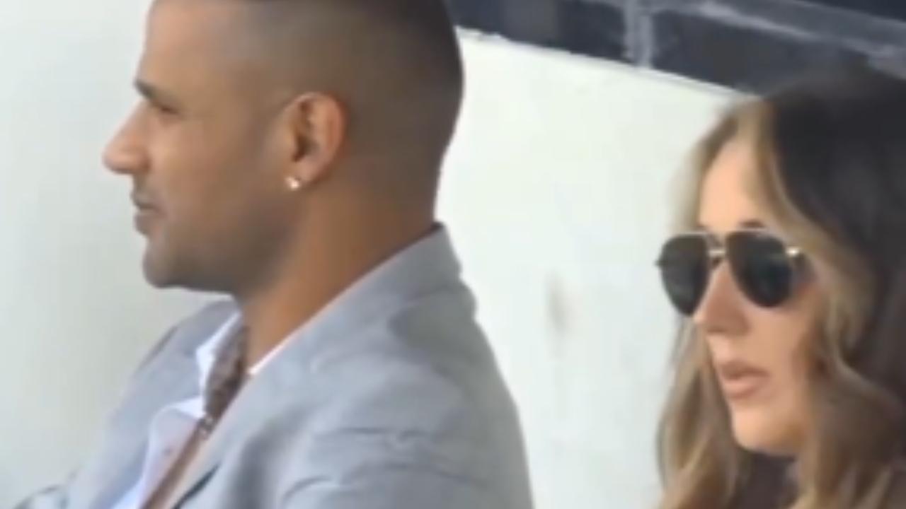 In the video, Dhawan is seen dressed in a casual blue T-shirt, black cargo pants, and a blue jacket. He was also seen interacting with paparazzi, posing for photos