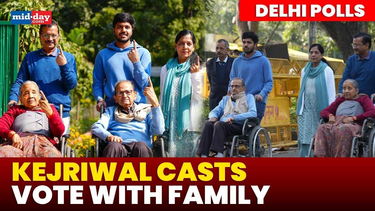 Delhi Elections 2025: Kejriwal casts his vote with family – Watch video